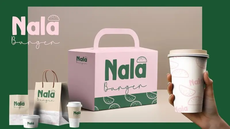 mockups pagaging nala burger